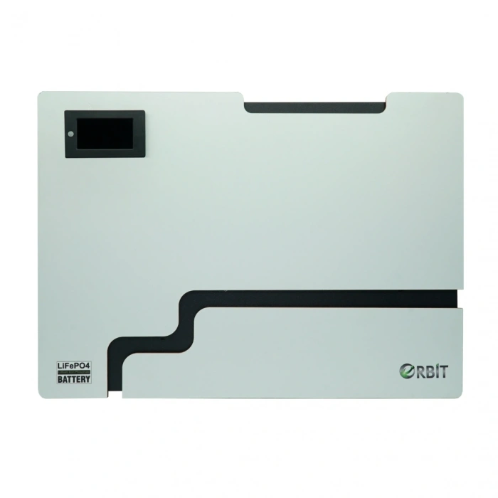 Orbit 48 V 100 Ah LiFePO4 Akü Ekranlı Duvar Tipi – 48 V 4,80 kWh Lityum Enerji Depolama