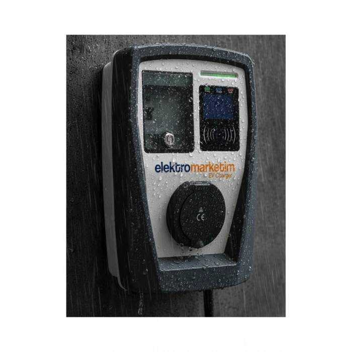 EMEV 22kW 3 Faz 32A Tip 2 Soketli Elektrikli Araç Şarj İstasyonu