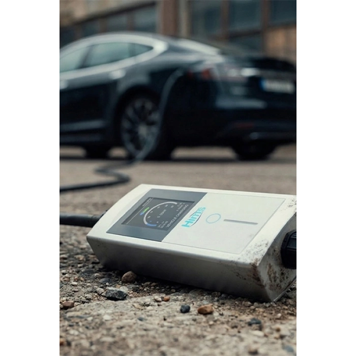 Hims HCTK-22-G-TF 22kW Tip 2 Soketli Sanayi Tipi Konnektörlü Taşınabilir Elektrikli Araç Şarj Cihazı