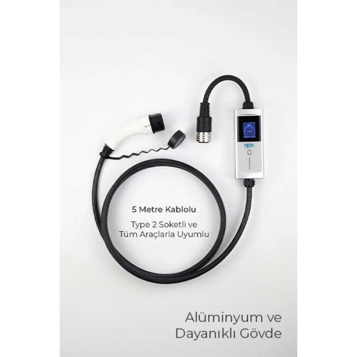 Hims HCTK-22-G 22kW Tip 2 Taşınabilir Mobil Elektrikli Araç Şarj İstasyonu