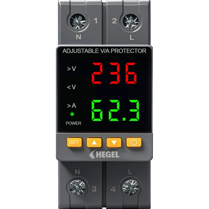 AKILLI SİGORTA VOLTAJ AMPER AYARLI VA  63A 2 MONOFAZE