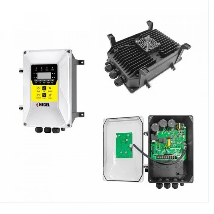 Dc-Ac Solar Dalgıç Pompa 220 Volt Hibrit Qmax 35 m³/h | Hmax 50 m - Hegel | Paslanmaz Solar Pompa, Derin Kuyu