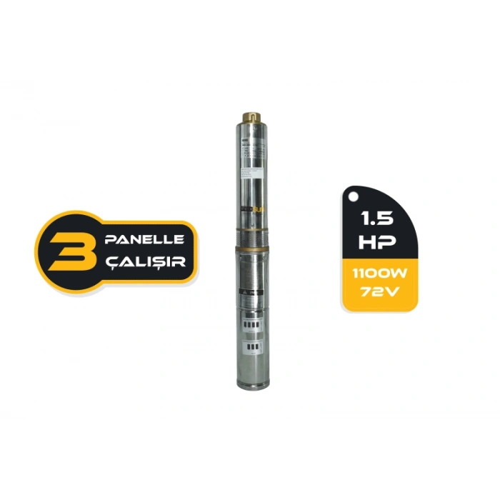 DC Pompa 1.5Hp / 1100W / 72V (4DC6-84-72-1100)