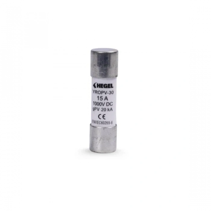 DC Sigorta + Sigorta Yuvası (15A 1000V) - 12 Adet