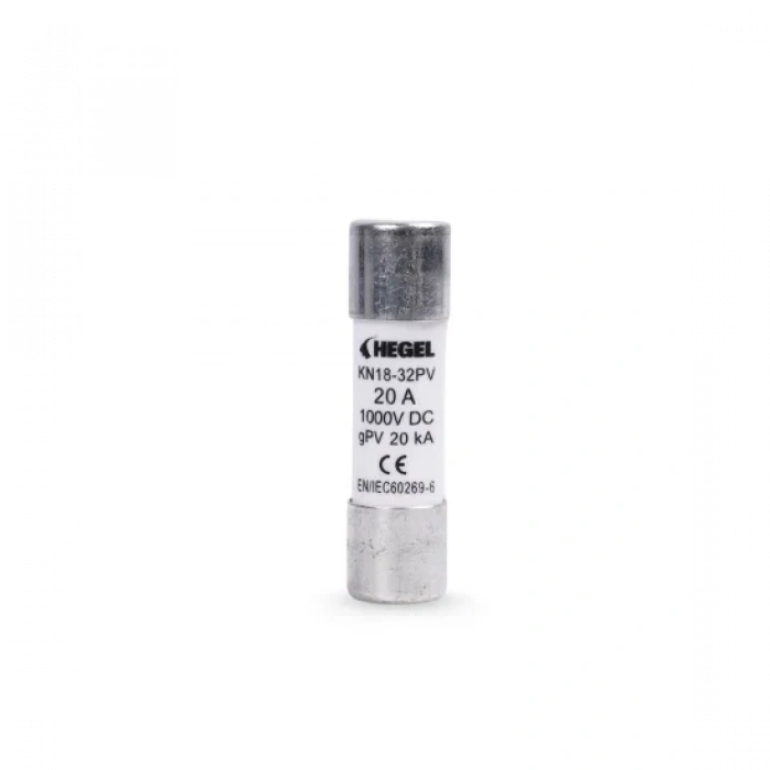 DC Sigorta + Sigorta Yuvası (20A 1000V) - 12 Adet