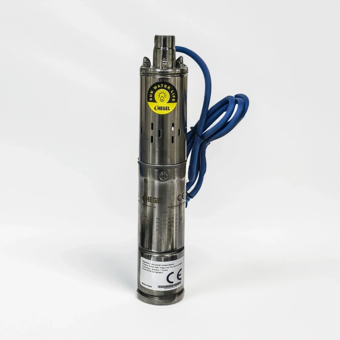 Dc Solar Dalgıç Pompa 24 Volt 8 Amper - Hegel | Paslanmaz Solar Pompa, Derin Kuyu