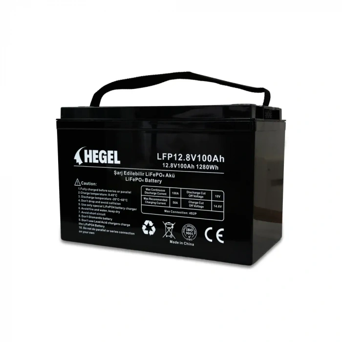 HEGEL LİTYUM AKÜ 12.8V 100AH LİFEPO4