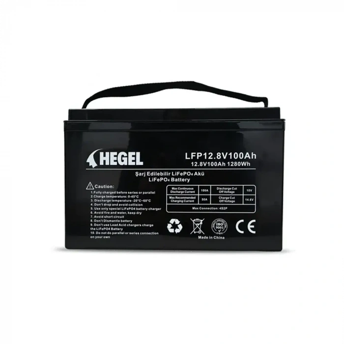 HEGEL LİTYUM AKÜ 12.8V 100AH LİFEPO4