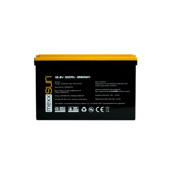 MEXXSUN Lityum Akü 12,8V 100Ah (LiFePo4) 1280Wh