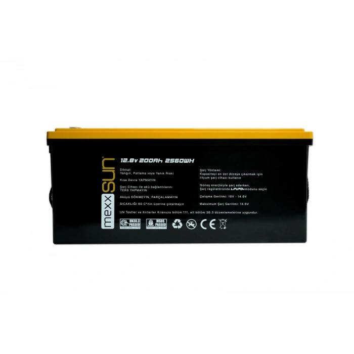 MEXXSUN Lityum Akü 12,8V 200Ah (LiFePo4) 2560Wh