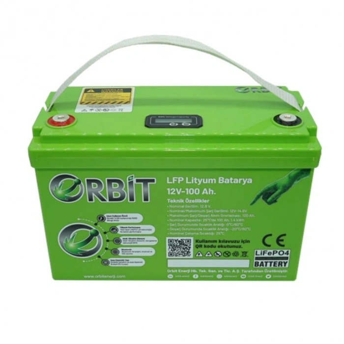 Orbit 12 V 100 Ah Lifepo4 Akü-Marin Tip-Vp