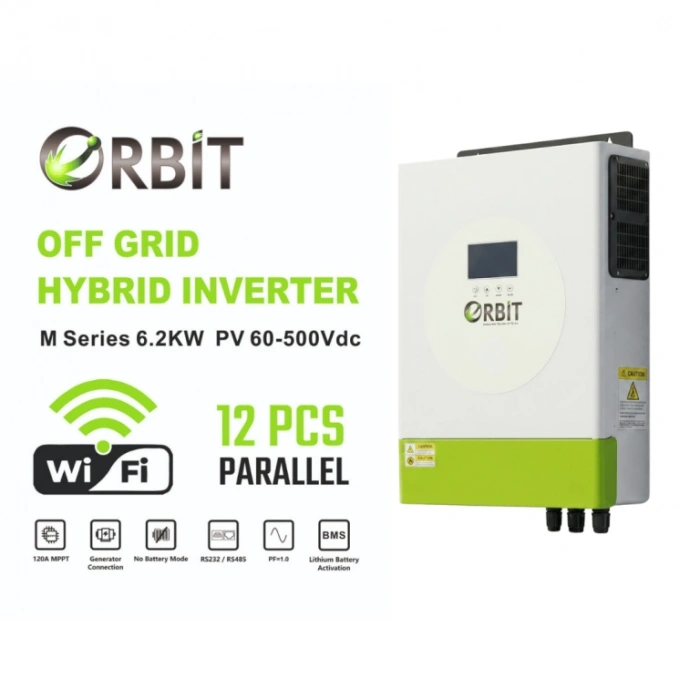 ORBİT 6.2 KW TAM SİNÜS OFFGRİD İNVERTER-12 PCS PARALLEL