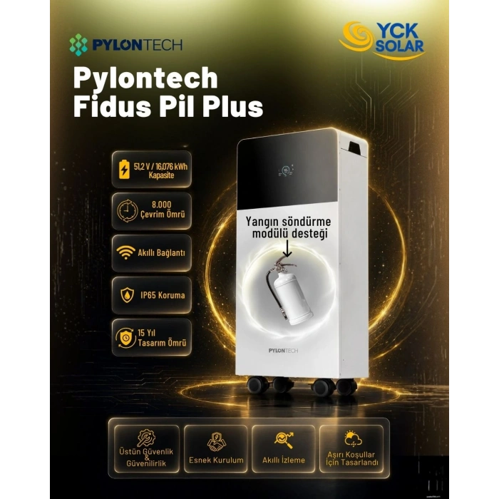 PYLONTECH Fidus Plus Battery 51,2V 314Ah 16,076kWh