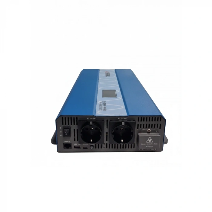 TAM SİNÜS İNVERTÖR 3000W 12V, EKRANLI, BLUETOOTH KONTROL