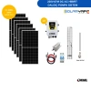 220V 87 Metre DC-AC Hibrit Solar Dalgıç Pompa Sistemi | 2200W | 6x 550W–590W Half-Cut Panel | Hegel Sürücülü Komple Set