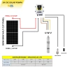 DC POMPA - 1 adet Güneş Paneli ile Çalışan 24 Volt Sulama Paketi