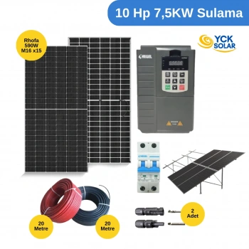 10 HP 7,5KW Solar Sulama Paketi
