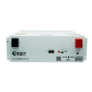 Orbit 48 V 100 Ah LiFePO4 Akü Ekransız Metal Kasa – 48 V 4,80 kWh Lityum Enerji Depolama