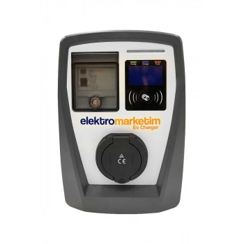 EMEV 22kW 3 Faz 32A Tip 2 Soketli Elektrikli Araç Şarj İstasyonu