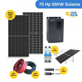 75HP 55kw Solar Sulama Paketi