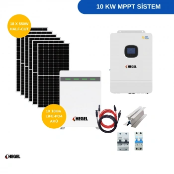 Tiny House ve Bağ evi Güneş Enerjisi Paketi - 10 KW MPPT LİTYUM AKÜLÜ