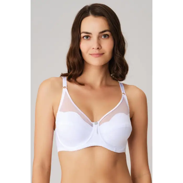 Balenli Tüllü Küçütücü Toparlayıcı Sütyen