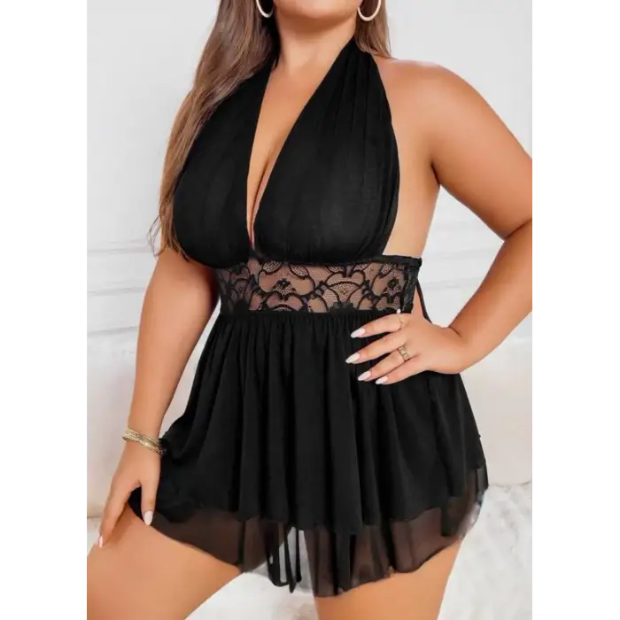 BÜYÜK BEDEN FANTEZİ TRANSPARAN GECELİK