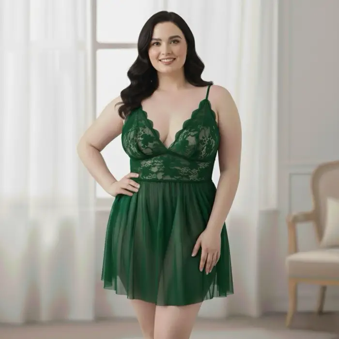 Büyük Beden Fantezi Transparan Gecelik