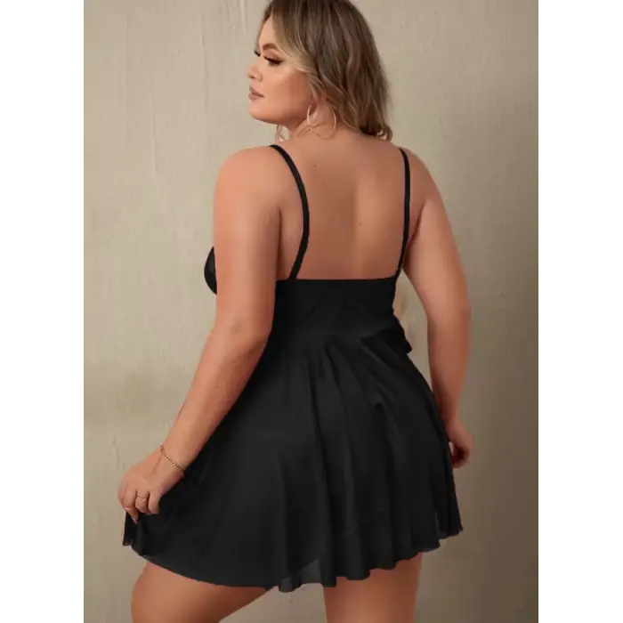 BÜYÜK BEDEN TRANSPARAN GECELİK