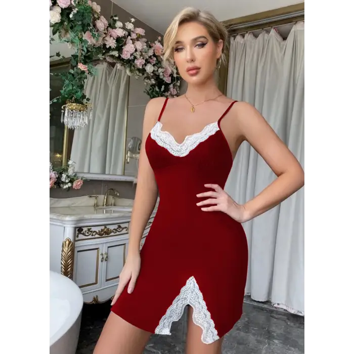 DANTELLİ JARSE GECELİK