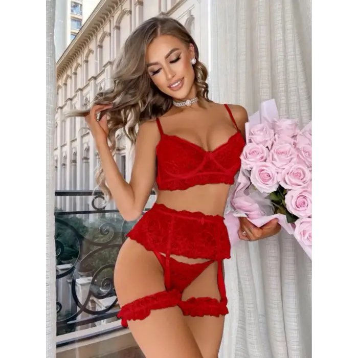 Fantezi Dantelli Bride Set