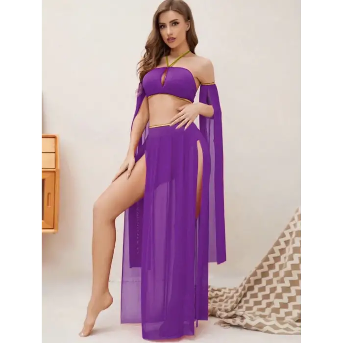 Fantezi Transparan Oryantal Kostüm