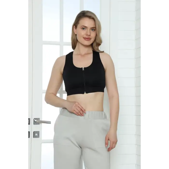 Fermuarlı Scuba Sporcu Sütyen