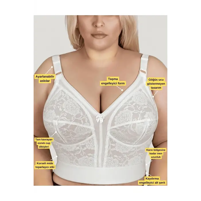 Korse Tip Mideli Toparlayıcı Sütyen