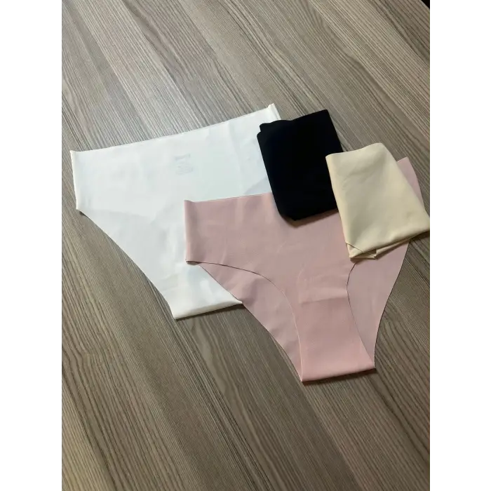 Lazer Kesim Yüksek Bel Külot (4 ADET)