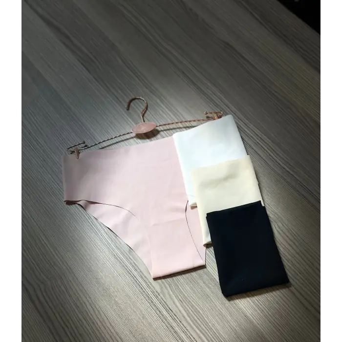 Lazer Kesim Yüksek Bel Külot (4 ADET)