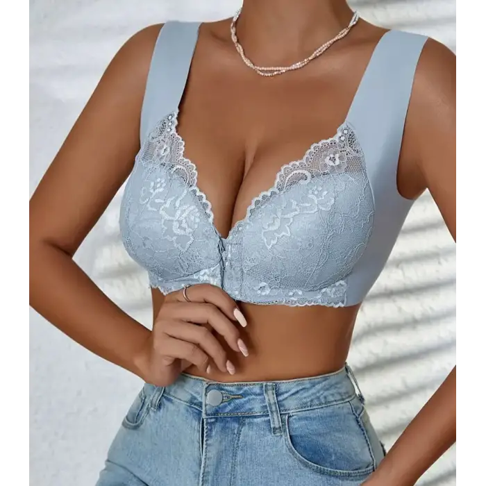 Önden Kopcalı Lazer Kesim Sütyen