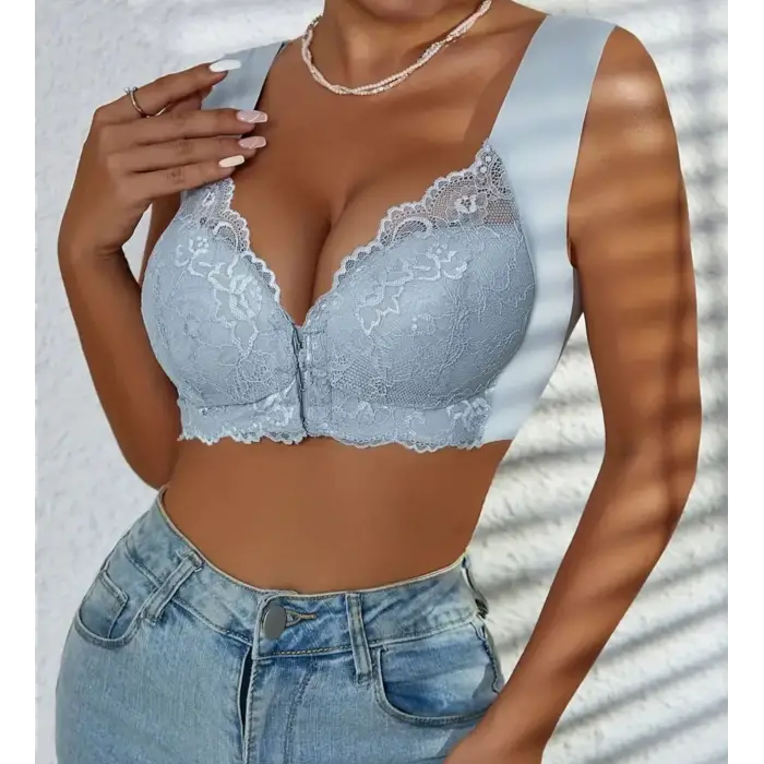 Önden Kopcalı Lazer Kesim Sütyen