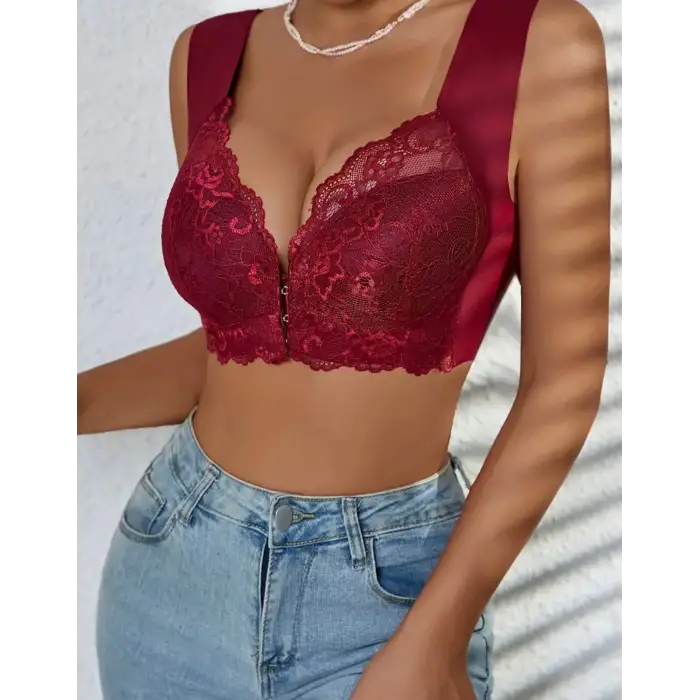 Önden Kopcalı Lazer Kesim Sütyen