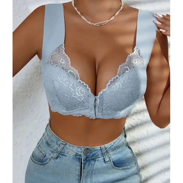 Önden Kopcalı Lazer Kesim Sütyen