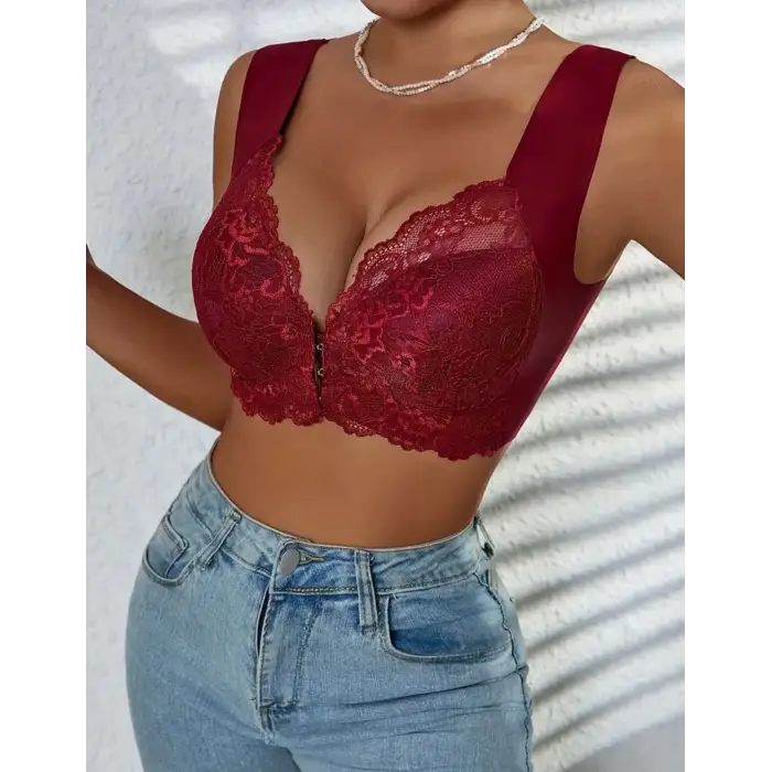 Önden Kopcalı Lazer Kesim Sütyen