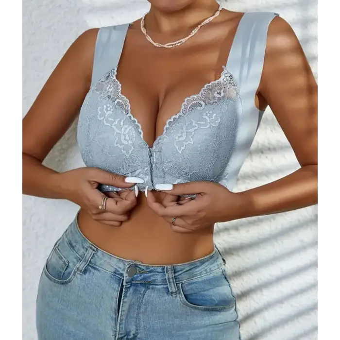 Önden Kopcalı Lazer Kesim Sütyen