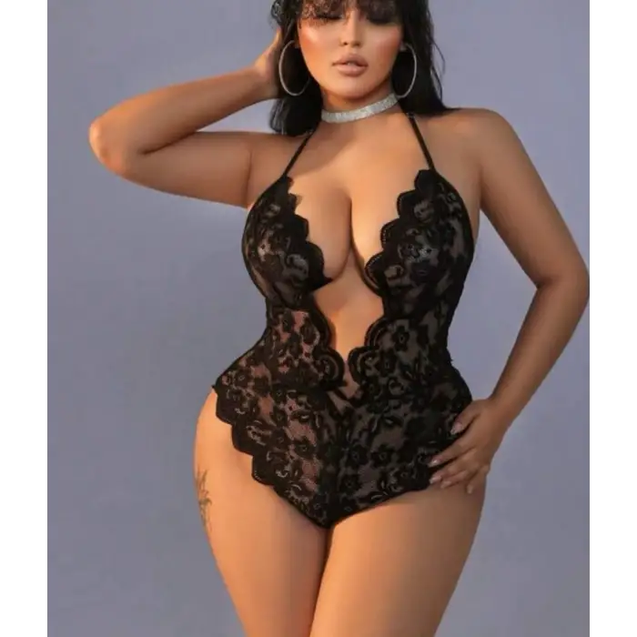 ÖZEL BÖLGESİ AÇIK FANTEZİ DANTEL BODY