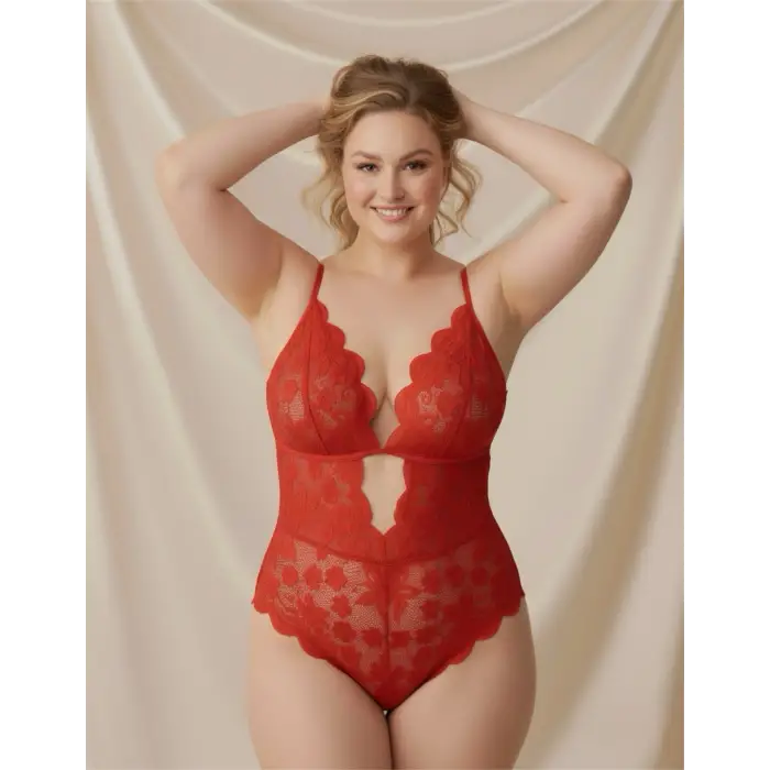 ÖZEL BÖLGESİ AÇIK FANTEZİ DANTEL BODY