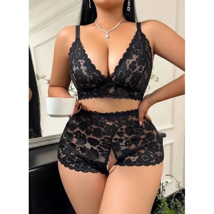 ÖZEL BÖLGESİ AÇIK FANTEZİ DANTEL TAKIM