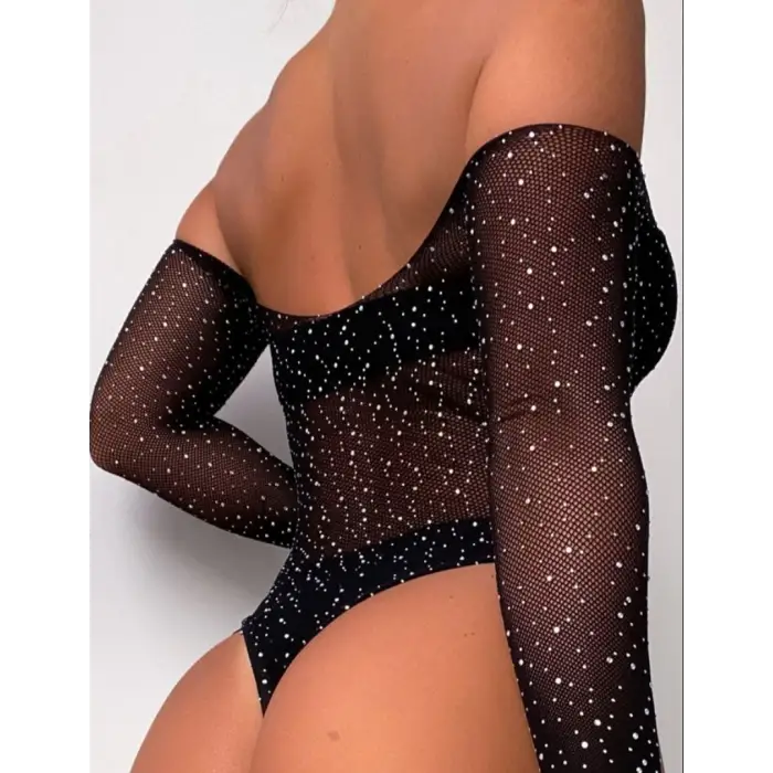 Taşlı Fantazi Bodysuit