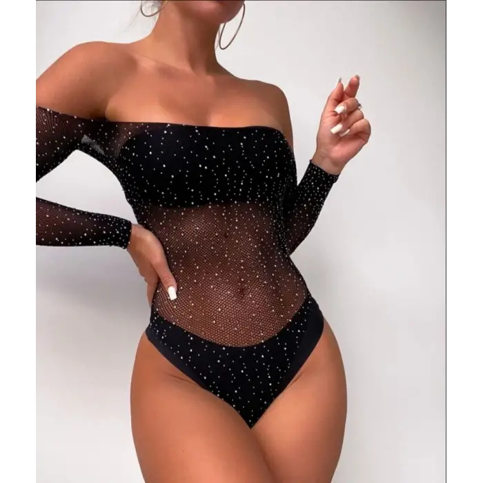 Taşlı Fantazi Bodysuit
