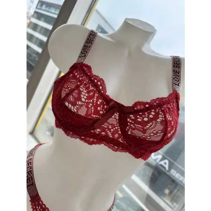 Taşlı Sütyen Takım