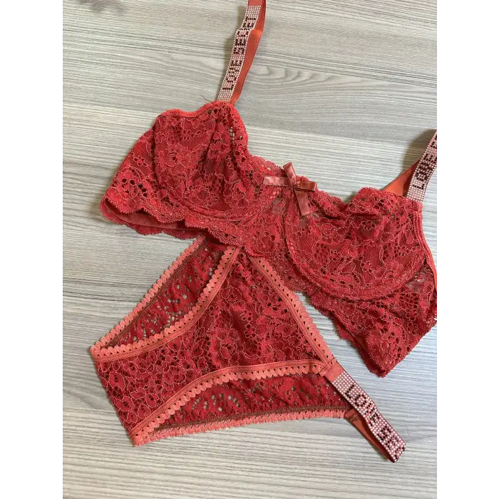 Taşlı Sütyen Takım