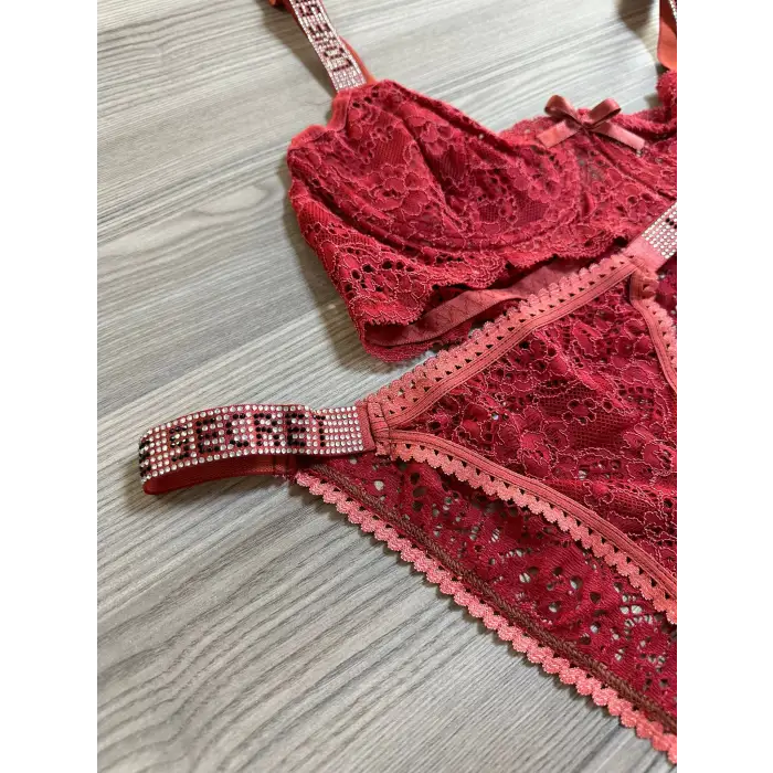 Taşlı Sütyen Takım